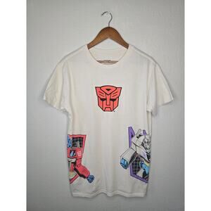 Transformers Shirt Autobots And Decepticons Optimus Prime Megatron Graphic L Tee